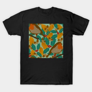 Robins and holly changing seasons T-Shirt